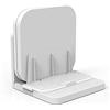 sciuU Supporto da Parete Universale, for Box TV/Switch di rete/Modem/Router, Compatibile con Apple TV, Sky Q mini, ecc.. Multiuso Scaffale, Installazione con 3M Adesivo o Viti, Bianco