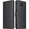 ELESNOW Cover per Xiaomi Redmi Note 9S / Note 9 Pro, Flip Custodia in Pelle PU Premium per Redmi Note 9S / Note 9 Pro (Nero)