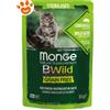 Monge Cat Bwild Grain Free Adult Sterilizzato Bocconcini Cinghiale - 85 Grammi
