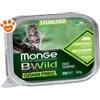 Monge Cat Bwild Grain Free Adult Sterilizzato Patè Cinghiale - Confezione da 100 Gr