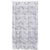 Spirella - Tenda in plastica Lifestyle - ZEBRANO Silver Black 18 1117796, Bianco Standard