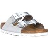 BIRKENSTOCK ARIZONA METALLIC SILVER CALZ S