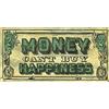 Barry Goodman Money can' t Buy Happiness 30 x 60 cm stampa artistica, multicolore