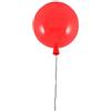 Homemania Lampada a Soffitto Balloon Plafoniera, Rotonda, da Parete, Rosso 30 x 30 x 33 cm, 1 x Max 24W, E27