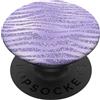 PopSockets Motivo Zebrato Viola Lilla PopGrip: Impugnatura per Telefoni Cellulari e Tablet Intercambiabile