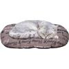 FERPLAST - Cuccia per cani e gatti - Cuscino per cani di piccole dimensioni - Materassino per cani - Tappetino per cucce e auto - Morbido letto per cani - Relax, 43 x 30 CM, MARRONE