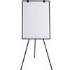 Boardsplus Lavagna Portablocco Magnetico Nero, Lavagna A Fogli Mobili Treppiede Economico, Cornice in Aluminio Nero Anodizzato, Dimensioni Pannello Euro - 700 x 1000 mm