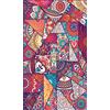 Homemania EXFAB197-60X100CM Tappeto Stampato Mandala Mosaic 1 Per Salotto, Sala, Camera Da Letto, Cameretta Stampa, Moderno, Multicolore, in Poliestere, Cotone, 60x100 cm