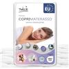 Twillie - Coprimaterasso Matrimoniale 180 x 200 Impermeabile - Oeko-TEX® - Aegis® - Traspirante - Proteggi Materasso Anallergico, Antiacari, Antibatterico - Igienico 100% Policotone