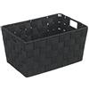 WENKO Schwarz, Set Cesto 2 pezzi