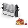 Moulinex Multipan On/off-Tostapane per Tutti i Tipi di Pane, 760 W, Fino a 4 fette, Acqua Fredda, Acciaio, Inossidabile, 4 Scomparti, Schwarz, Edelstahl