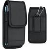 ykooe Custodia con Clip, Cintura Fondina Nylon para iPhone 11 12 13/PRO/Max/XR XS SE 2020 X 8 7 6 Plus/Huawei/Samsung/Xiaomi, (L)