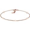 Elli Bracciale da Donna Placcato Oro Rosa con Cristallo Rosa