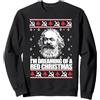 MARX Ugly Christmas Sweater Meme Not San Dreaming Red Christmas Karl Marx Brutto Natale Maglione Meme Felpa