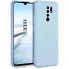 kwmobile Custodia Compatibile con Xiaomi Redmi 9 Cover - Back Case per Smartphone in Silicone TPU - Protezione Gommata - blu chiaro matt
