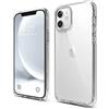 elago Ibrido Clear Custodia Cover Compatibile con iPhone 12 Mini Case (5.4), Anti-Ingiallimento Hard PC Retro, Paraurti Flessibile Cover Antiurto (Trasparente)