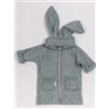 BAMBOOM Accappatoio Vestaglia in Spugna Bamboom 0-2 Anni con Zip - Leadgrey