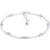 Elli Bracciale con Charm da Bambine E Ragazze Argento Inossidabile 925, Misura 14
