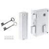 Yale Serrure - YALE - YAV37G - Applique verticale a fouillot Gauche - Blanc - 2 Clés fournies - Grille et Portail