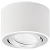 KYOTECH Faretto LED regolabile da soffitto 5 W modulo LED incluso Ø80 x 50 mm (3,1 x 5,9 cm) Faretto da incasso da incasso bianco caldo 3000 K 400 lm per soggiorno, corridoio, corridoio