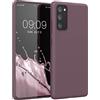 kwmobile Custodia Compatibile con Samsung Galaxy S20 FE Cover - Back Case per Smartphone in Silicone TPU - Protezione Gommata - uva
