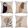 anaan Tropic Fodera per cuscino in Velluto Morbido doppia faccia Stampato 45x45 cm Copricuscino divano Decorativi Disegno Rettangolari Set di 4