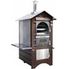 AgriEuro TOP-LINE Forno a legna da esterno Magnus 100 Deluxe EXT INOX - Smalto ramato