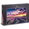 Ulmer Puzzleschmiede - Puzzle Lavanda - puzzle 1000 pezzi - ampi campi di lavanda al tramonto in Provenza, Francia