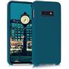 kwmobile Custodia Compatibile con Samsung Galaxy S10e Cover - Back Case per Smartphone in Silicone TPU - Protezione Gommata - petrolio matt