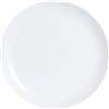 Luminarc - Diwali, Set di 6 piatti da dessert in vetro opale extra resistente, 25 cm, colore bianco