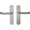 Bricard 666464 - Set maniglia in acciaio inox su piastra classica Tempo per porta interna senza chiave (becco della canna)