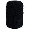 Rayher Filo Braidy riciclato, intrecciato, 2mm , nero, (gomitolo 250g), gomitolo circa 250m, 42009576