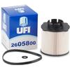 UFI Filters, Filtro Gasolio 26.058.00 | per Ricambio, Adatto a Auto, Applicabile su Modelli Chevrolet Cruze, Malibu, Orlando, SAAB 9-3, Opel Astra, Cascada