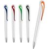 Penna economica personalizzabile Whitecurve - Refill blu personalizzate o neutre