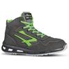 U Power Scarpe antinfortunistiche alte U Power Hummer S3 CI SRC ESD grigio/verde