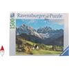 RAVENSBURGER PUZZLE PAESAGGI RAVENSBURGER MONTAGNA VEDUTA DELLE DOLOMITI 1500 PZ