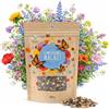 HAPPY SEED 200g Semi di prato di farfalla per un prato di fiori colorati - ricco di nettare mix di semi di fiori selvatici per le farfalle