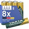 VARTA Pile AAA, ricaricabili, confezione da 8, batteria ricaricabile, Power on Demand, 1000 mAh Ni-Mh, precaricate, pronte all'uso [Esclusivo su Amazon]