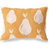 BonaMaison Bianco-Arancio Fodera per Cuscino Cotone e Copricuscini Federa per Divano Casa Soggiorno Camera da Letto Decorazione Interni ed Esterni, 45x60 Cm - Progettata e Prodotta in Turchia