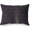 BonaMaison Viola-Nero Fodera per Cuscino Cotone e Copricuscini Federa per Divano Casa Soggiorno Camera da Letto Decorazione Interni ed Esterni, 45x60 Cm - Progettata e Prodotta in Turchia