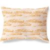 BonaMaison Bianco-Arancio Fodera per Cuscino Cotone e Copricuscini Federa per Divano Casa Soggiorno Camera da Letto Decorazione Interni ed Esterni, 45x60 Cm - Progettata e Prodotta in Turchia
