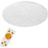 Briloner 3368-016 Plafoniera a LED, Stellato, Dimmerabile, con Telecomando, Funzione Luce Notturna, Regolazione della Temperatura di Colore, 56Cm, 50 Watt W, Bianco, da bianco freddo a bianco caldo