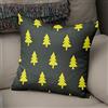BonaMaison Fodera per Cuscino Giallo neon e fumo Cotone e Copricuscini Federa per Divano Casa Soggiorno Camera da Letto Decorazione Interni ed Esterni, Dimensioni: 43x43 - Prodotta in Turchia