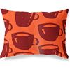 BonaMaison Arancio-Bordeaux Fodera per Cuscino Cotone e Copricuscini Federa per Divano Casa Soggiorno Camera da Letto Decorazione Interni ed Esterni, 45x60 Cm - Progettata e Prodotta in Turchia