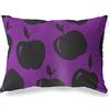 BonaMaison Viola-Nero Fodera per Cuscino Cotone e Copricuscini Federa per Divano Casa Soggiorno Camera da Letto Decorazione Interni ed Esterni, 45x60 Cm - Progettata e Prodotta in Turchia
