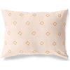 BonaMaison Bianco-Arancio Fodera per Cuscino Cotone e Copricuscini Federa per Divano Casa Soggiorno Camera da Letto Decorazione Interni ed Esterni, 45x60 Cm - Progettata e Prodotta in Turchia