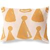 BonaMaison Bianco-Arancio Fodera per Cuscino Cotone e Copricuscini Federa per Divano Casa Soggiorno Camera da Letto Decorazione Interni ed Esterni, 45x60 Cm - Progettata e Prodotta in Turchia