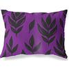 BonaMaison Viola-Nero Fodera per Cuscino Cotone e Copricuscini Federa per Divano Casa Soggiorno Camera da Letto Decorazione Interni ed Esterni, 45x60 Cm - Progettata e Prodotta in Turchia