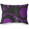 BonaMaison Viola-Nero Fodera per Cuscino Cotone e Copricuscini Federa per Divano Casa Soggiorno Camera da Letto Decorazione Interni ed Esterni, 45x60 Cm - Progettata e Prodotta in Turchia