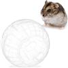 Relaxdays Palla per Criceto, Jogging Ball per Criceti & Roditori, da Esercizio, Giocattolo per Camminare, Plastica, 14 cm, Trasparente